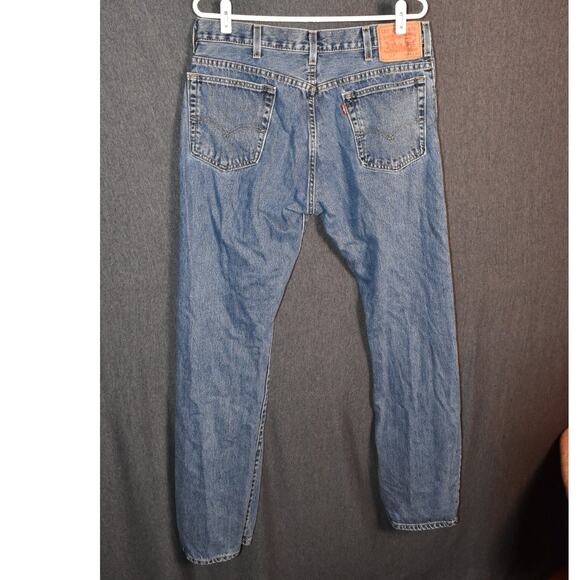 Levi's 517 Men's 34x34 Light Wash Distressed Western Denim Jeans - Picture 3 of 9